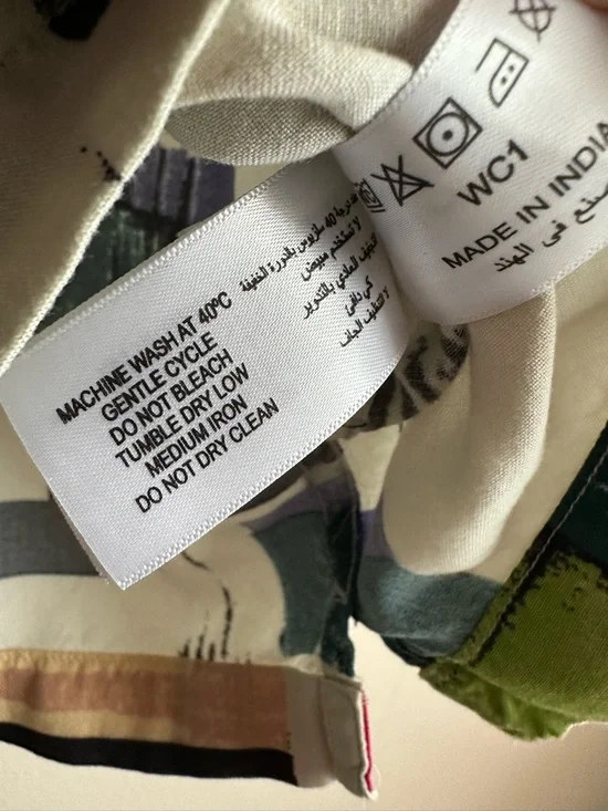 Nuon • Relaxed Fit Viscose Multicolor Abstract Shirt - Picture 7 of 9